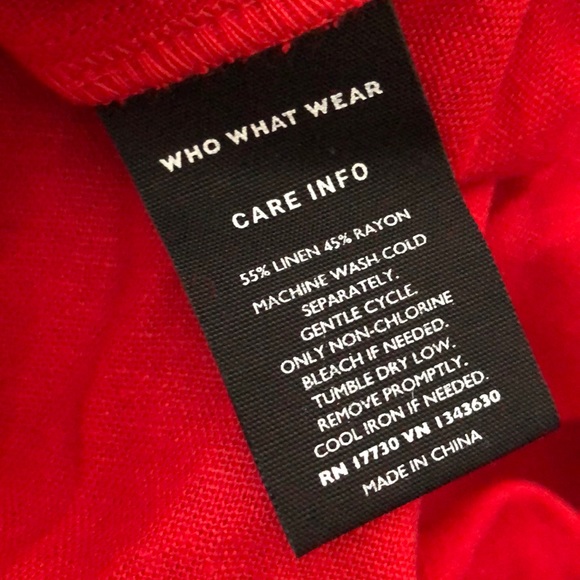 Who What Wear 3/4 Sleeve Lace-Up Dress - Picture 6 of 7